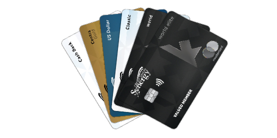 Sample of Synergy CU Collabria personal credit cards