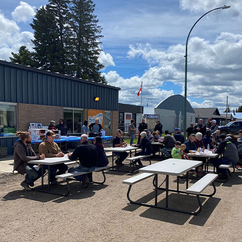 Members enjoying a sunny appreciation day at our Marsden branch