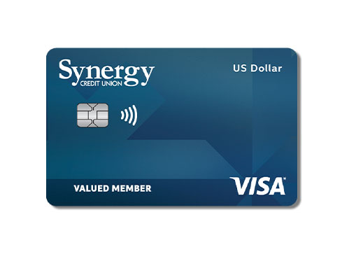 Synergy CU Collabria US Dollar VISA card image